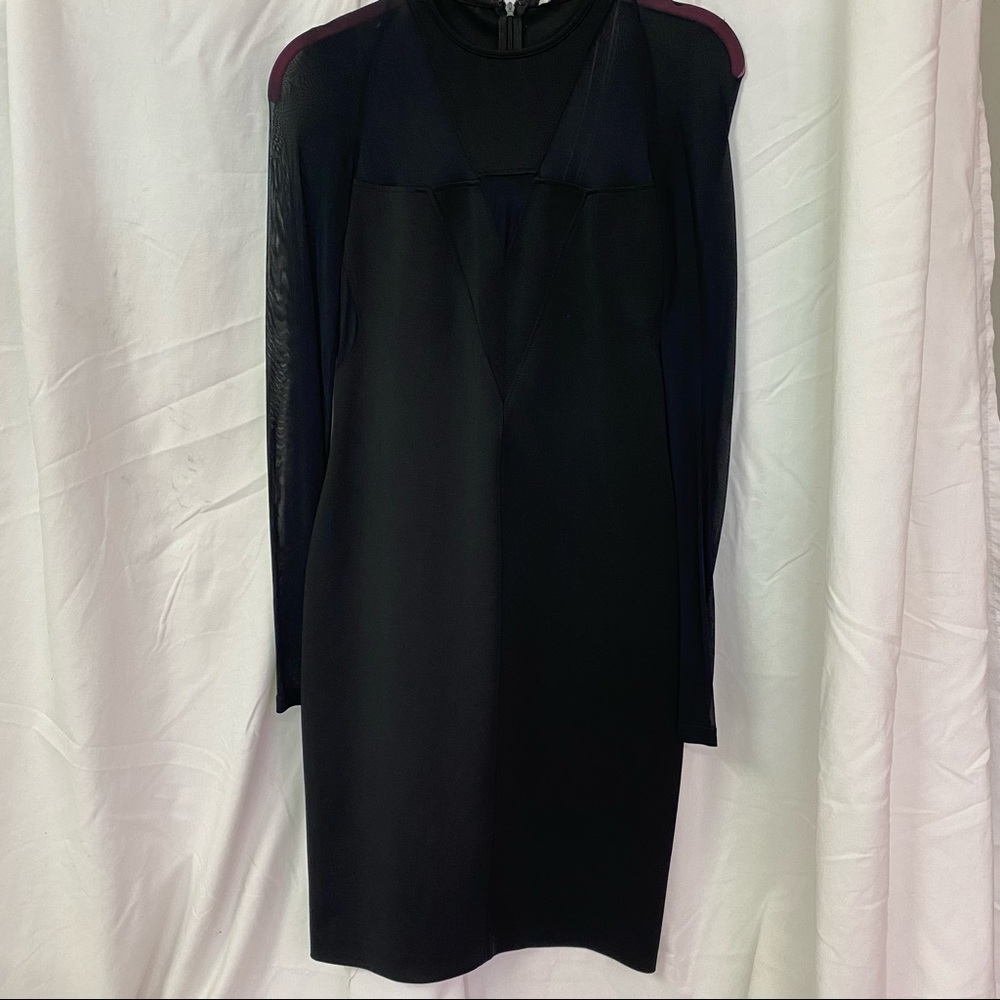 Gianni Versace black mesh mini dress size 42